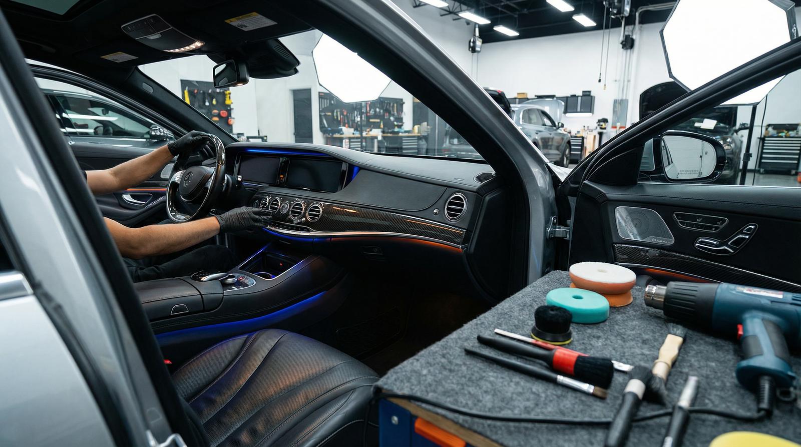 高清动漫改装视频-碳纤维内饰改装