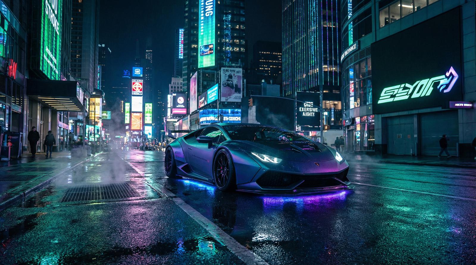 高清动漫改装视频-氛围灯夜景改装